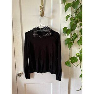 Adrianna Papell women’s size small black long sleeve shirt